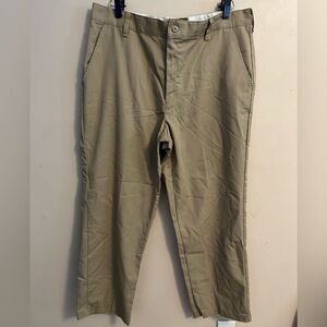 Tan Chinos Classic Straight-Leg Cotton Blend